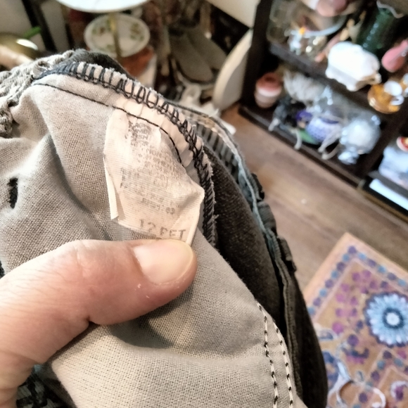 Vintage Lee no pocket Mom Jeans washed black 12 petite - Picture 6 of 6